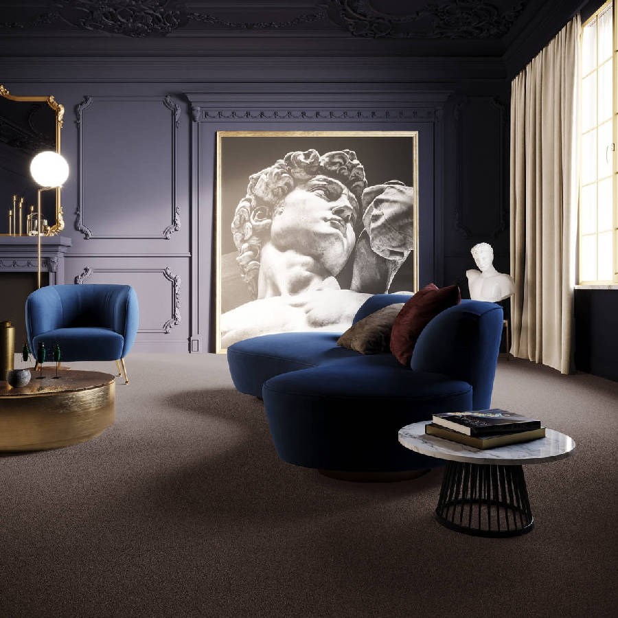 Heltäckningsmatta Classic Life Pride 48 400cm, Grå