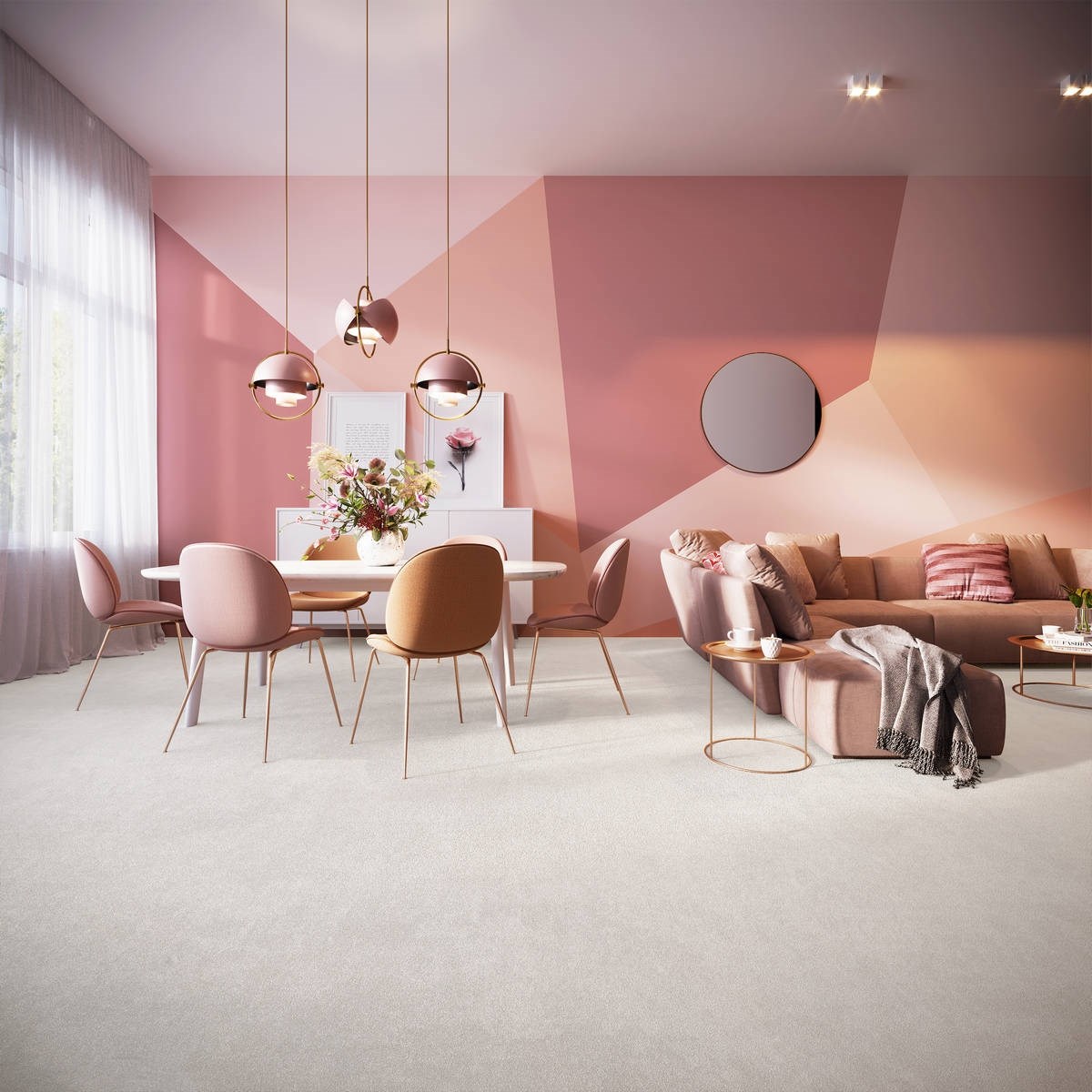 Heltäckningsmatta Sweet Life Ambience 92 500cm, Grå