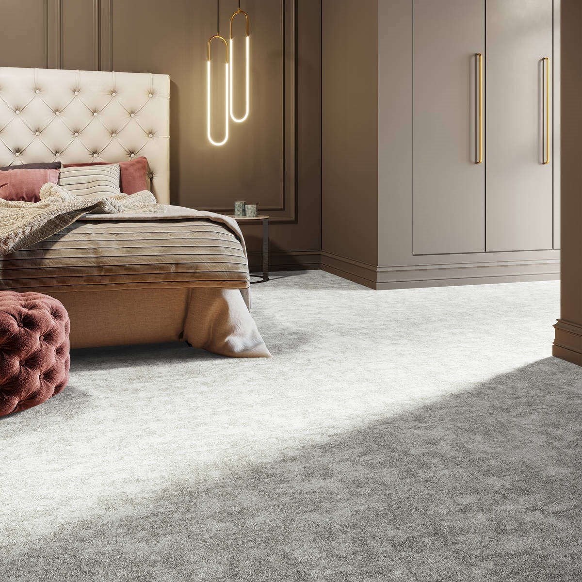 Heltäckningsmatta Classic Life Atmosphere 94 500cm, Grå