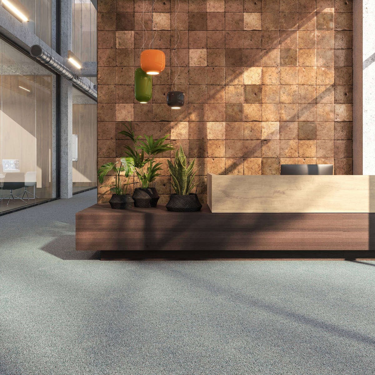 Heltäckningsmatta City Life Performa 94 400cm, Grå