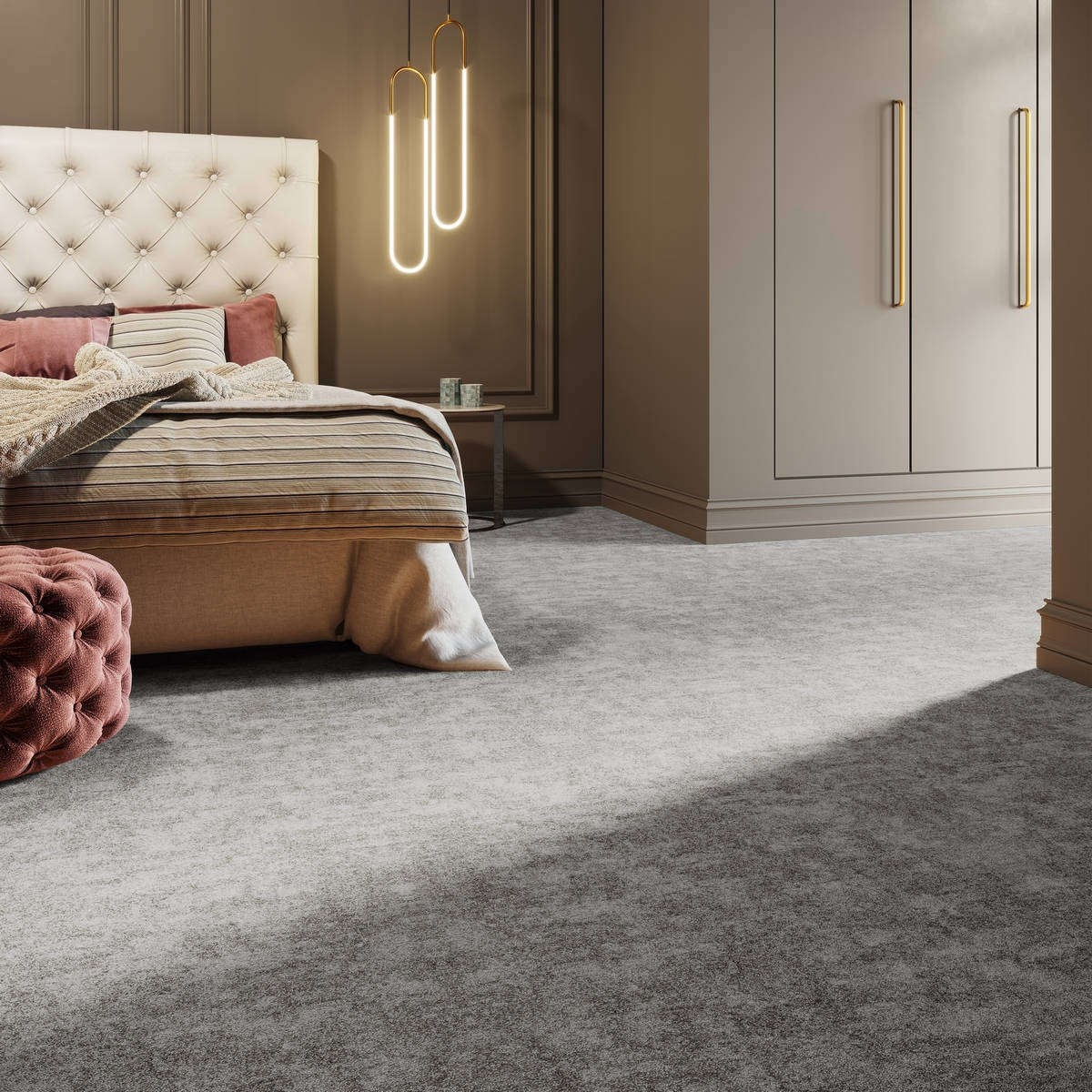 Heltäckningsmatta Classic Life Atmosphere 97 500cm, Grå