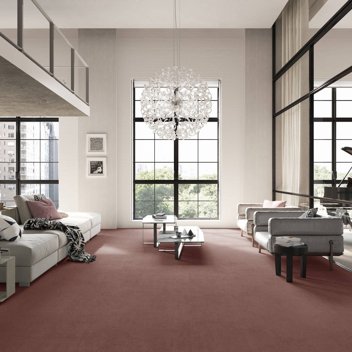 Heltäckningsmatta City Life Victory 16 500cm, Lila