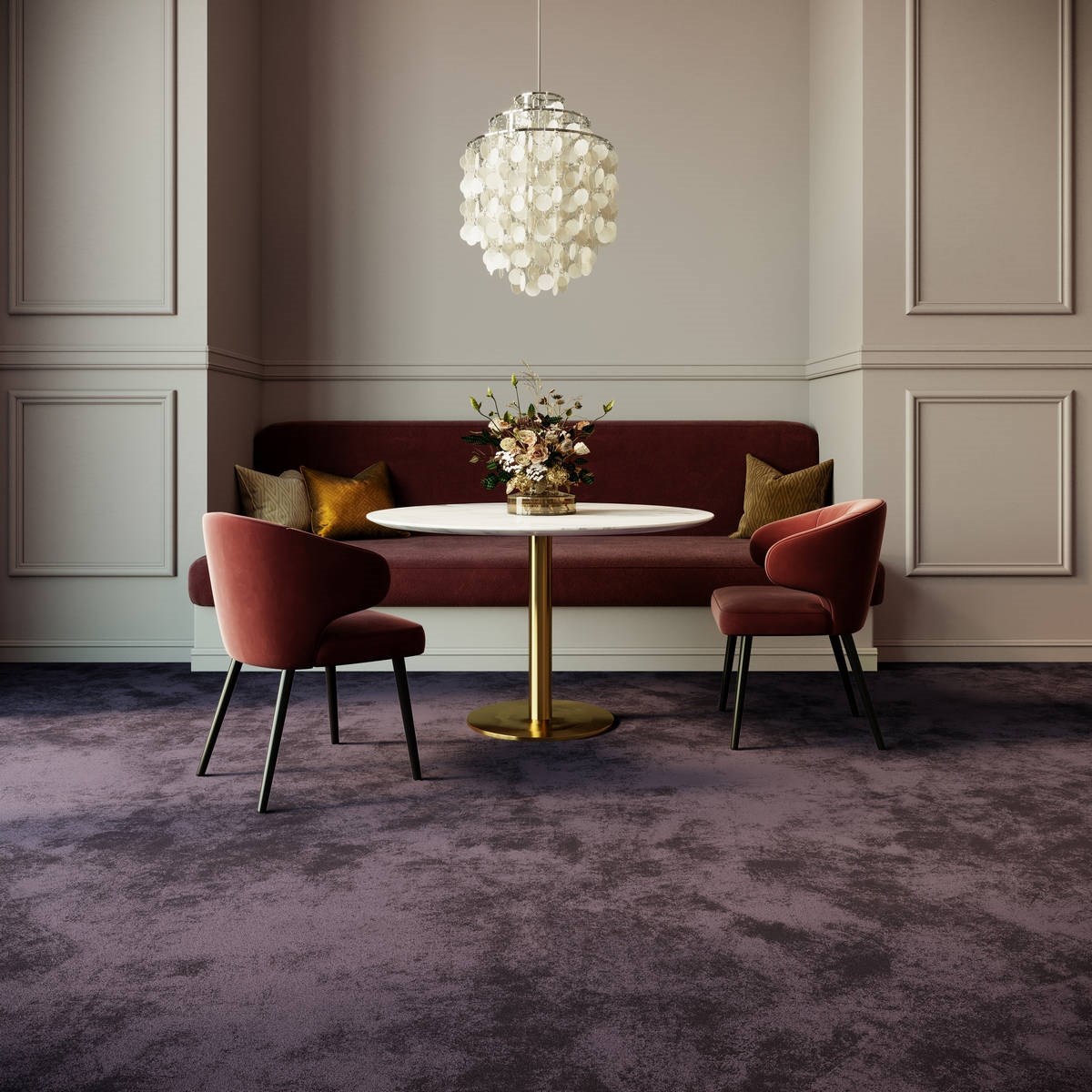 Heltäckningsmatta Classic Life Lounge 17 500cm, Lila