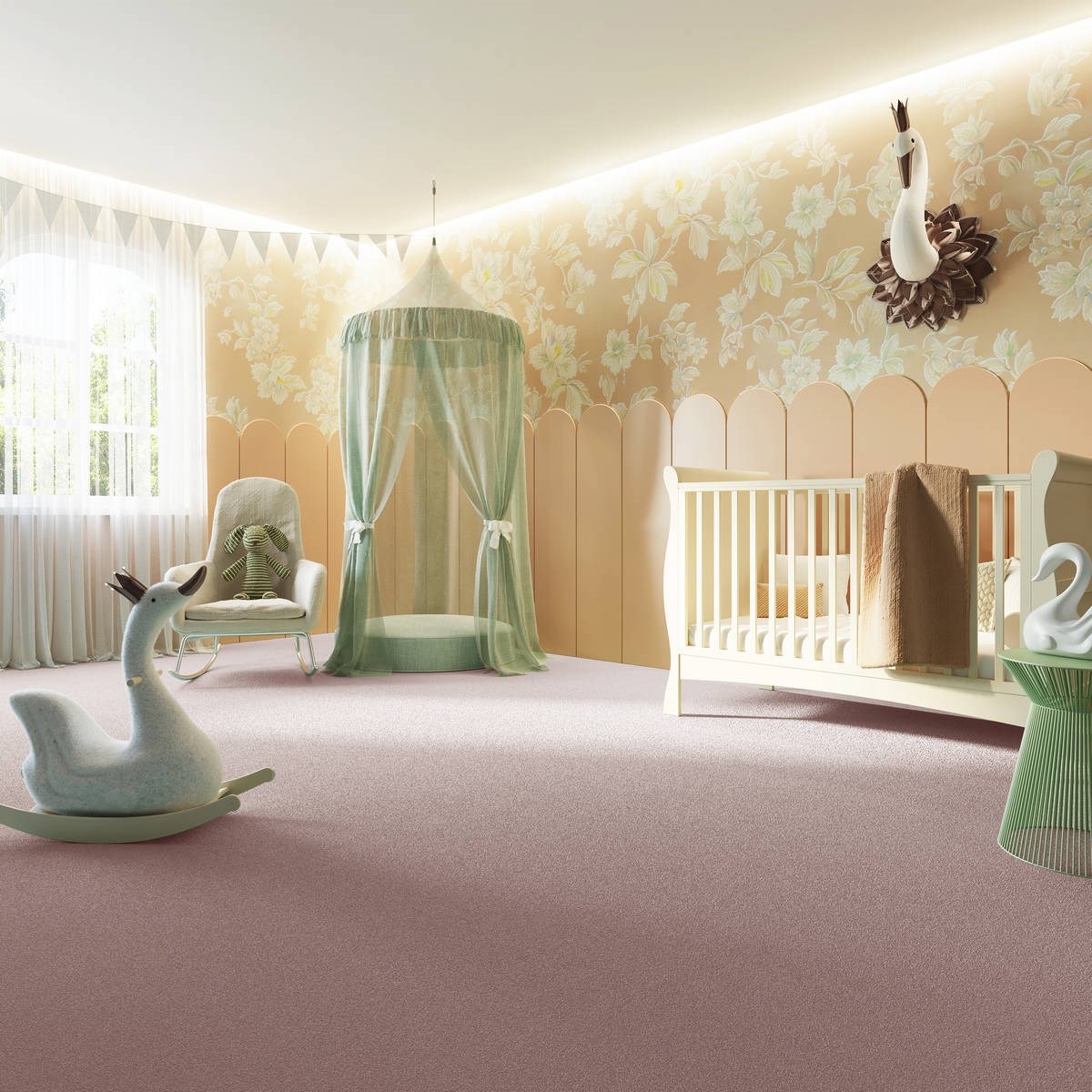 Heltäckningsmatta Sweet Life Feeling 67 500cm, Lila