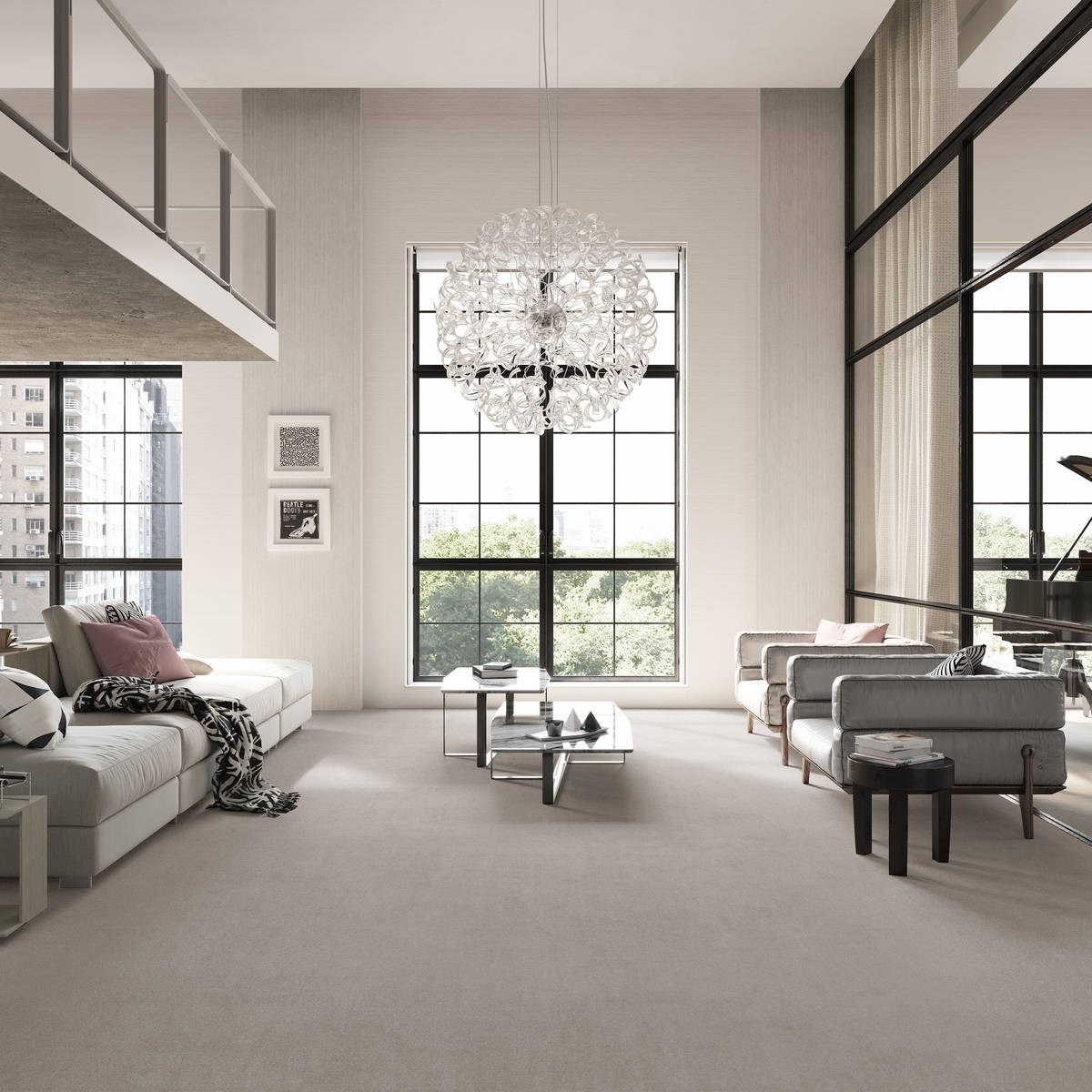 Heltäckningsmatta City Life Victory 09 500cm, Ljusgrå