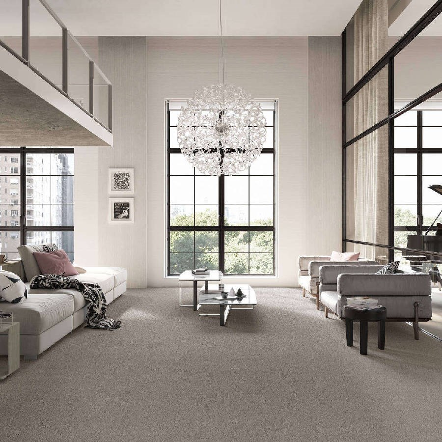 Heltäckningsmatta City Life Pride 95 400cm, Ljusgrå