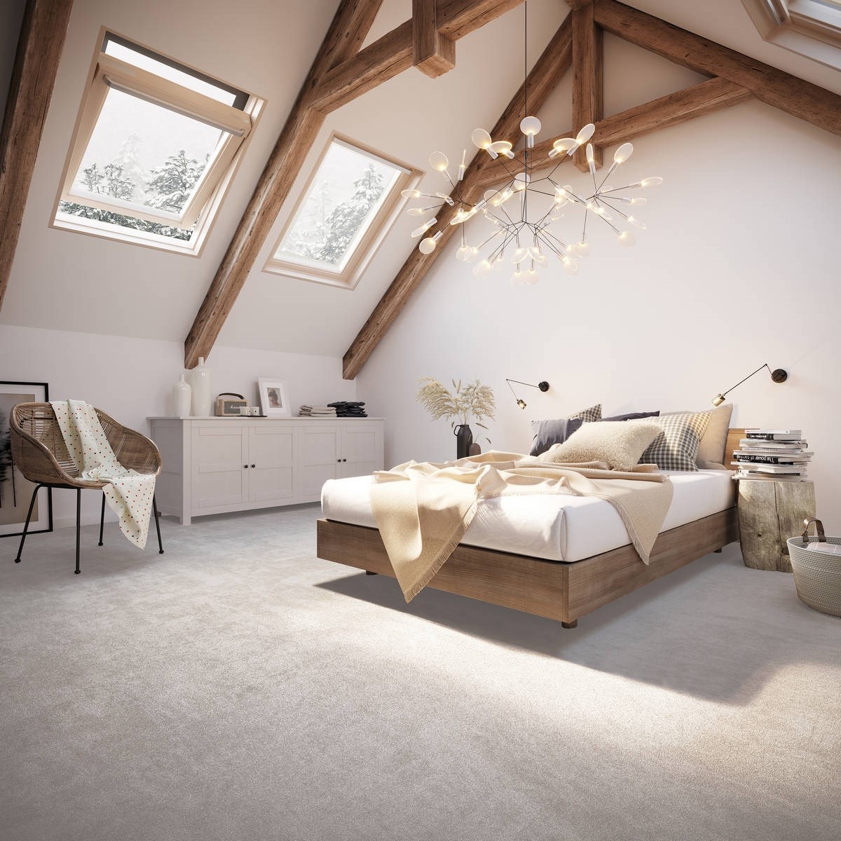 Heltäckningsmatta Simple Life Lounge 95 500cm, Mörkgrå