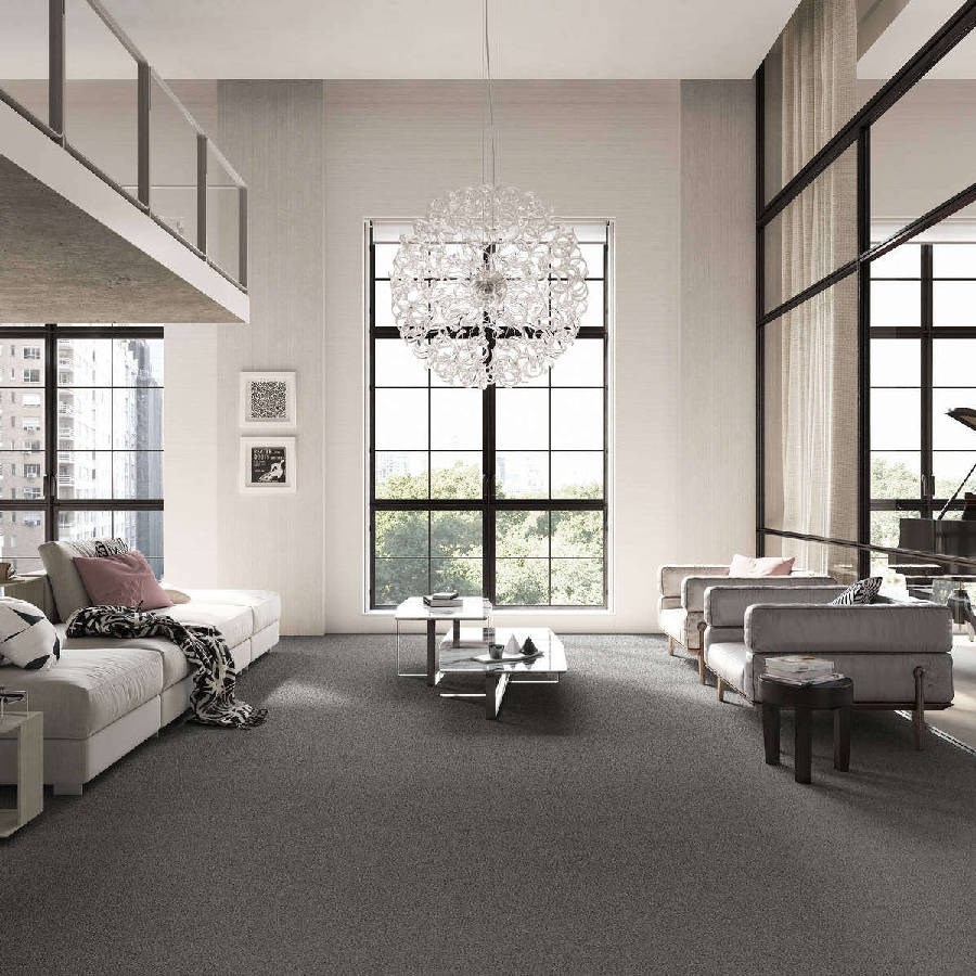 Heltäckningsmatta City Life Pride 97 400cm, Mörkgrå