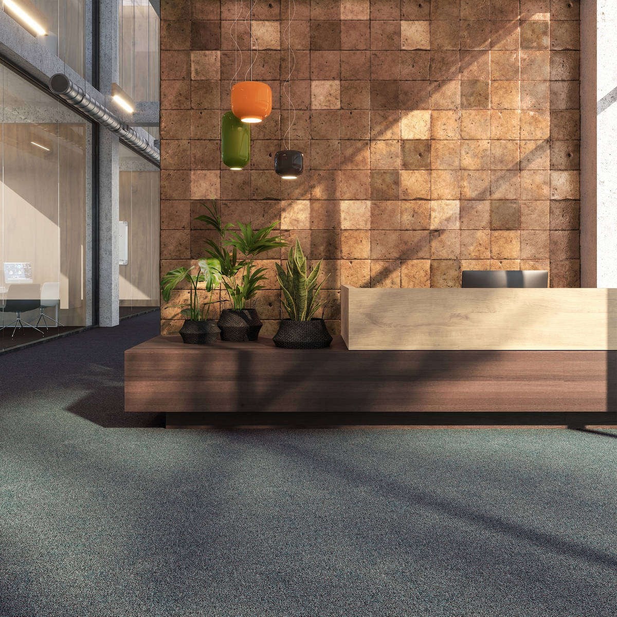 Heltäckningsmatta City Life Performa 98 400cm, Mörkgrå