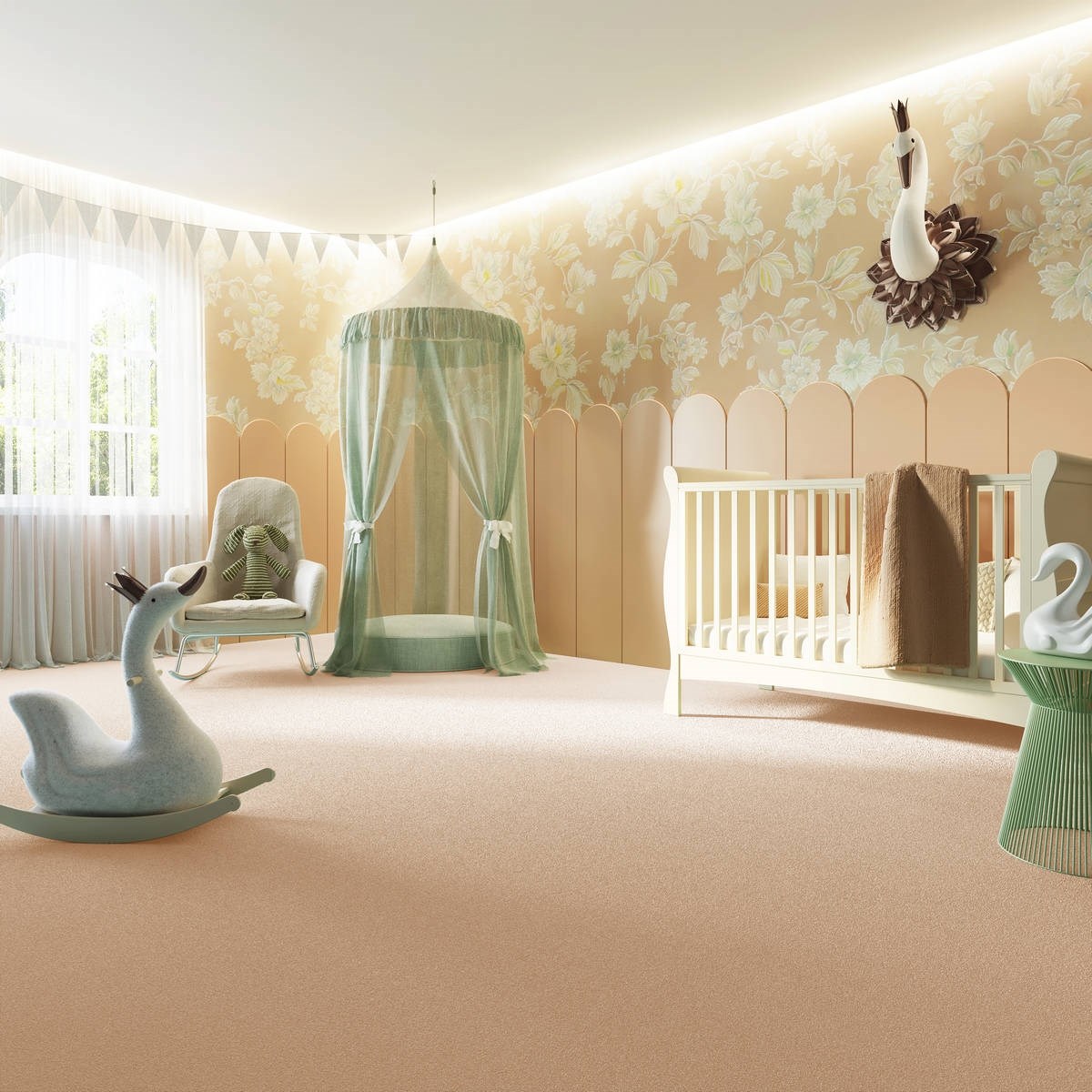 Heltäckningsmatta Sweet Life Feeling 08 400cm, Orange