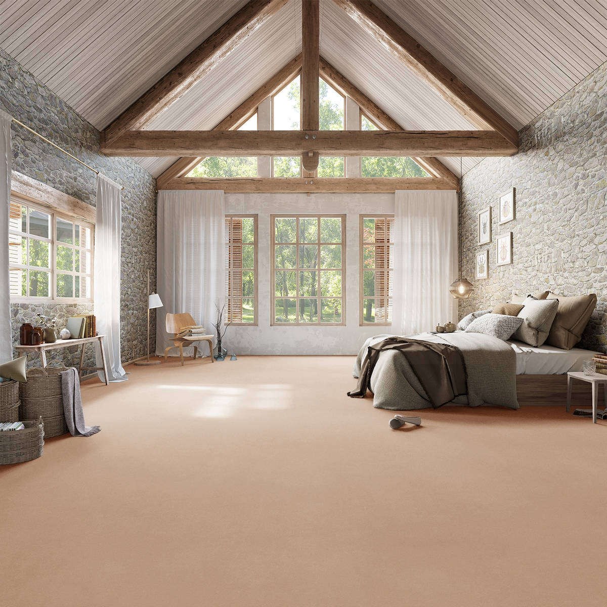 Heltäckningsmatta Simple Life Feeling 33 500cm, Gul