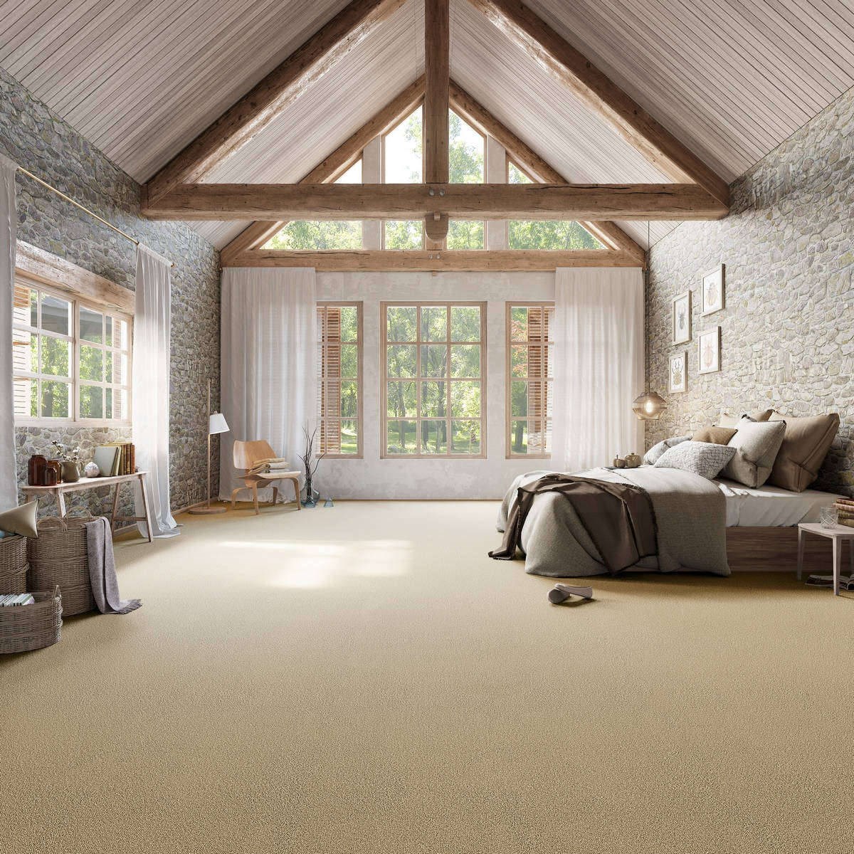 Heltäckningsmatta Simple Life Pride 34 400cm, Orange