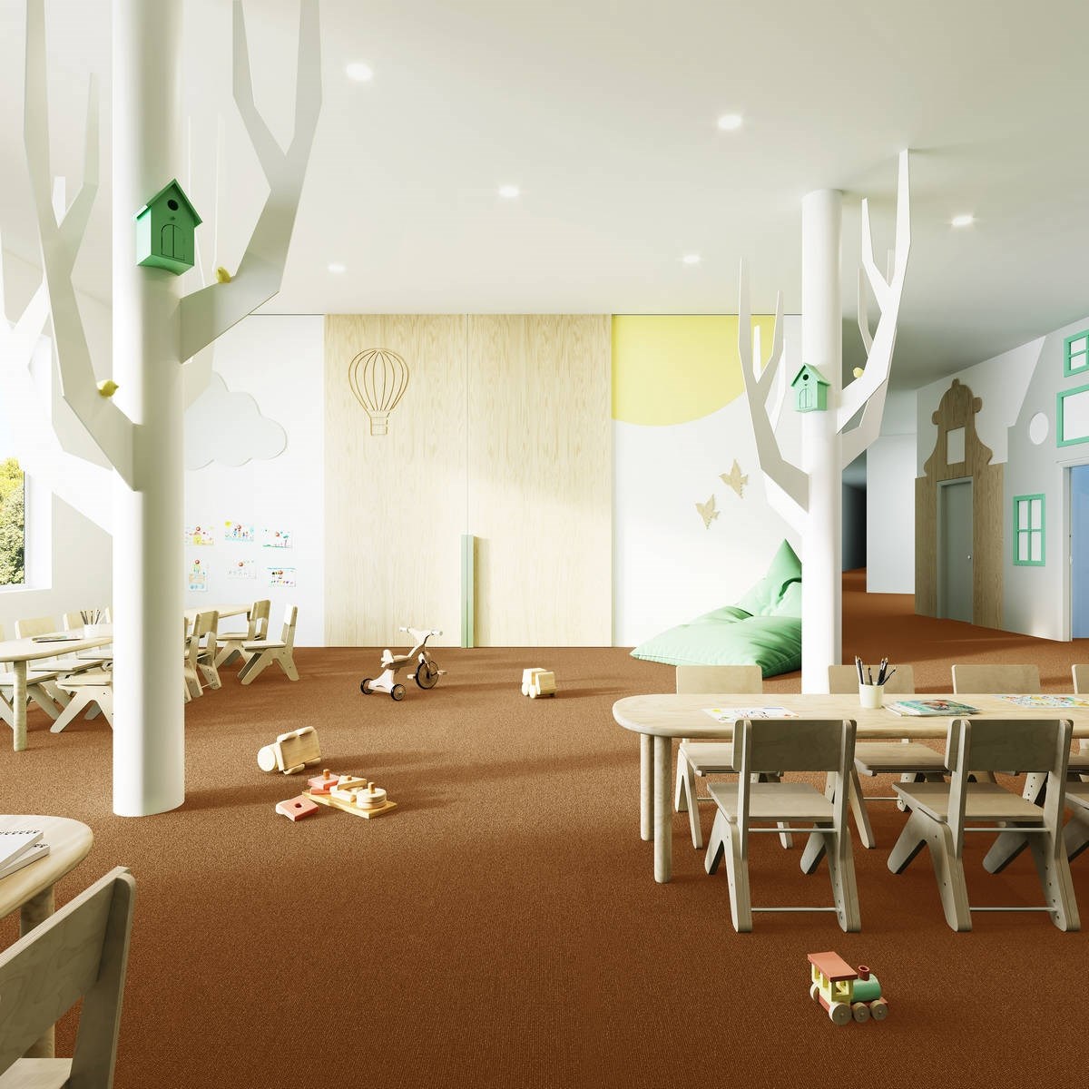 Heltäckningsmatta World Life Forza 85 400cm, Orange