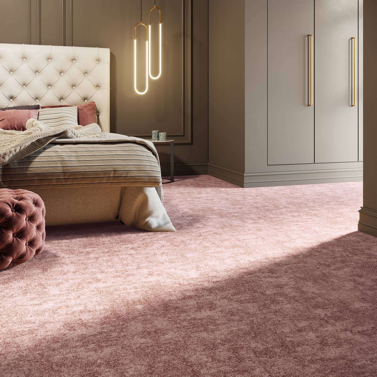 Heltäckningsmatta Classic Life Atmosphere 19 400cm, Rosa