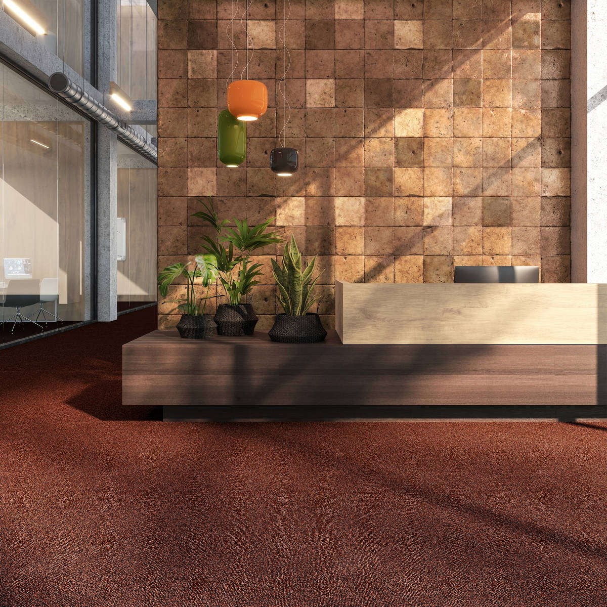 Heltäckningsmatta Classic Life Performa 11 400cm, Röd