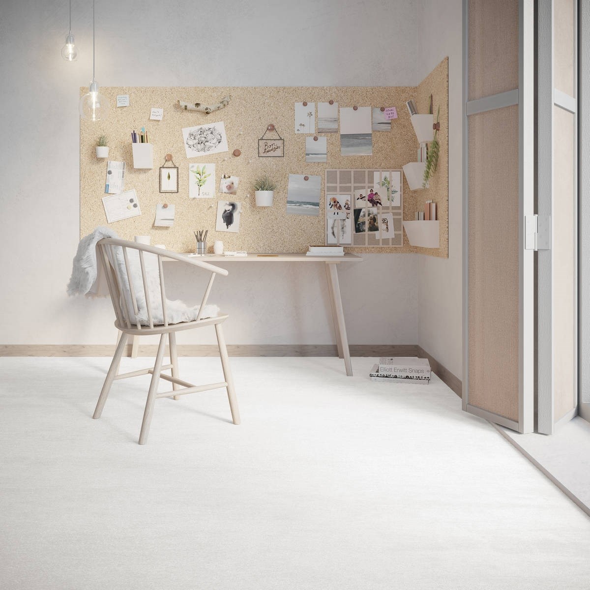 Heltäckningsmatta Simple Life Victory 04 500cm, Vit