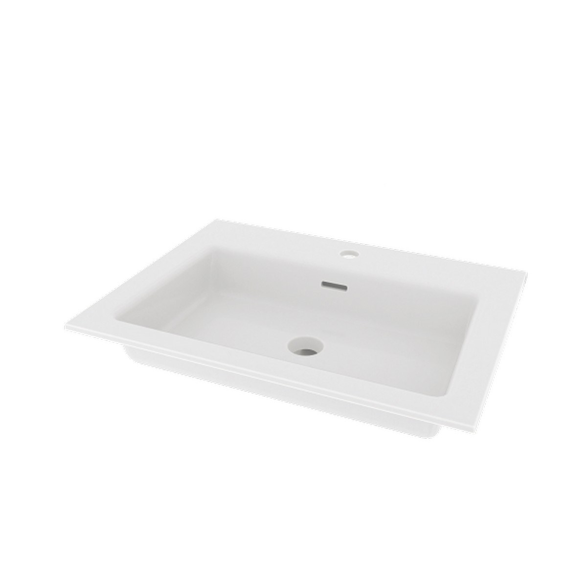 Handfat Ise 60x45cm, Matt, Vit