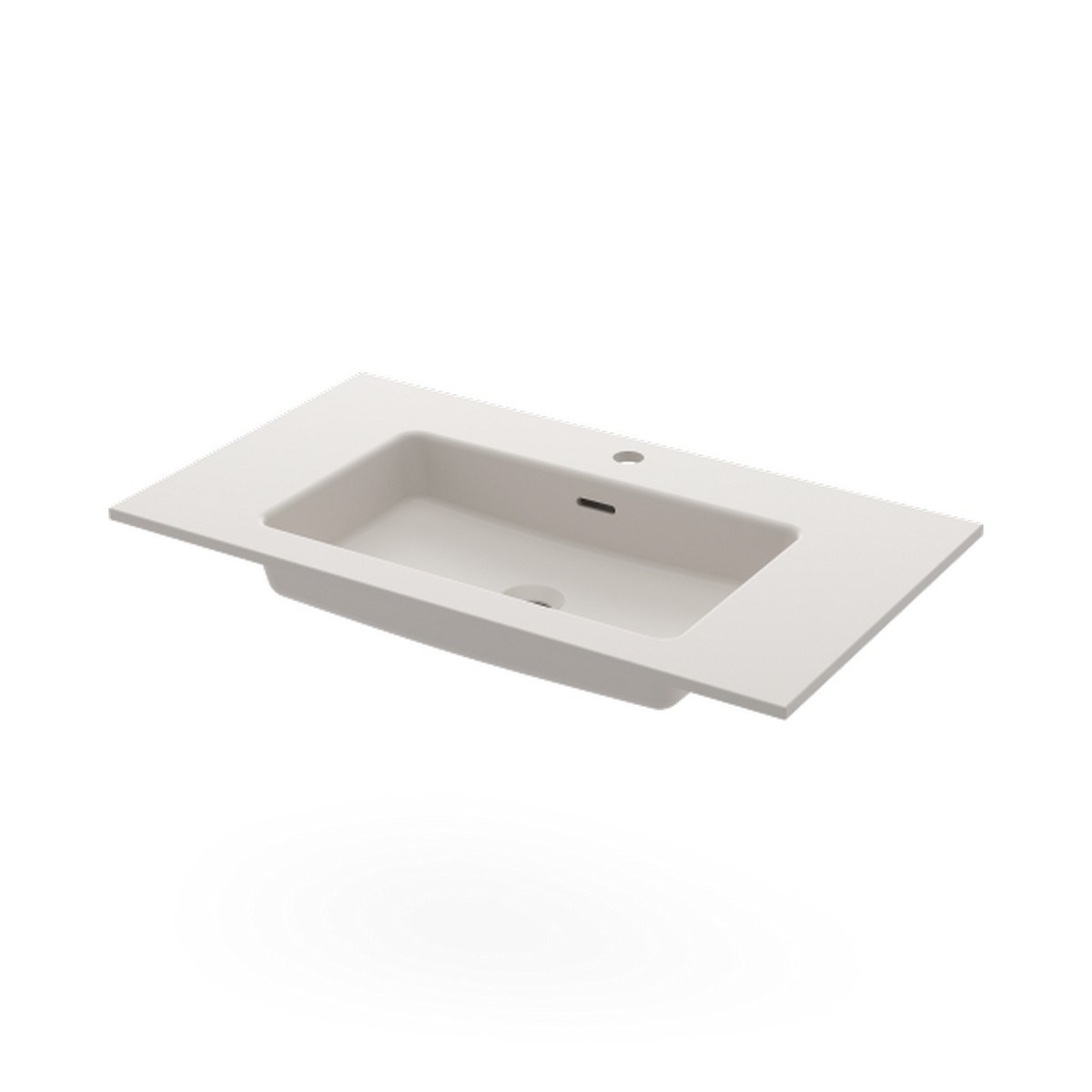 Handfat Ise 80x45cm, Matt, Vit