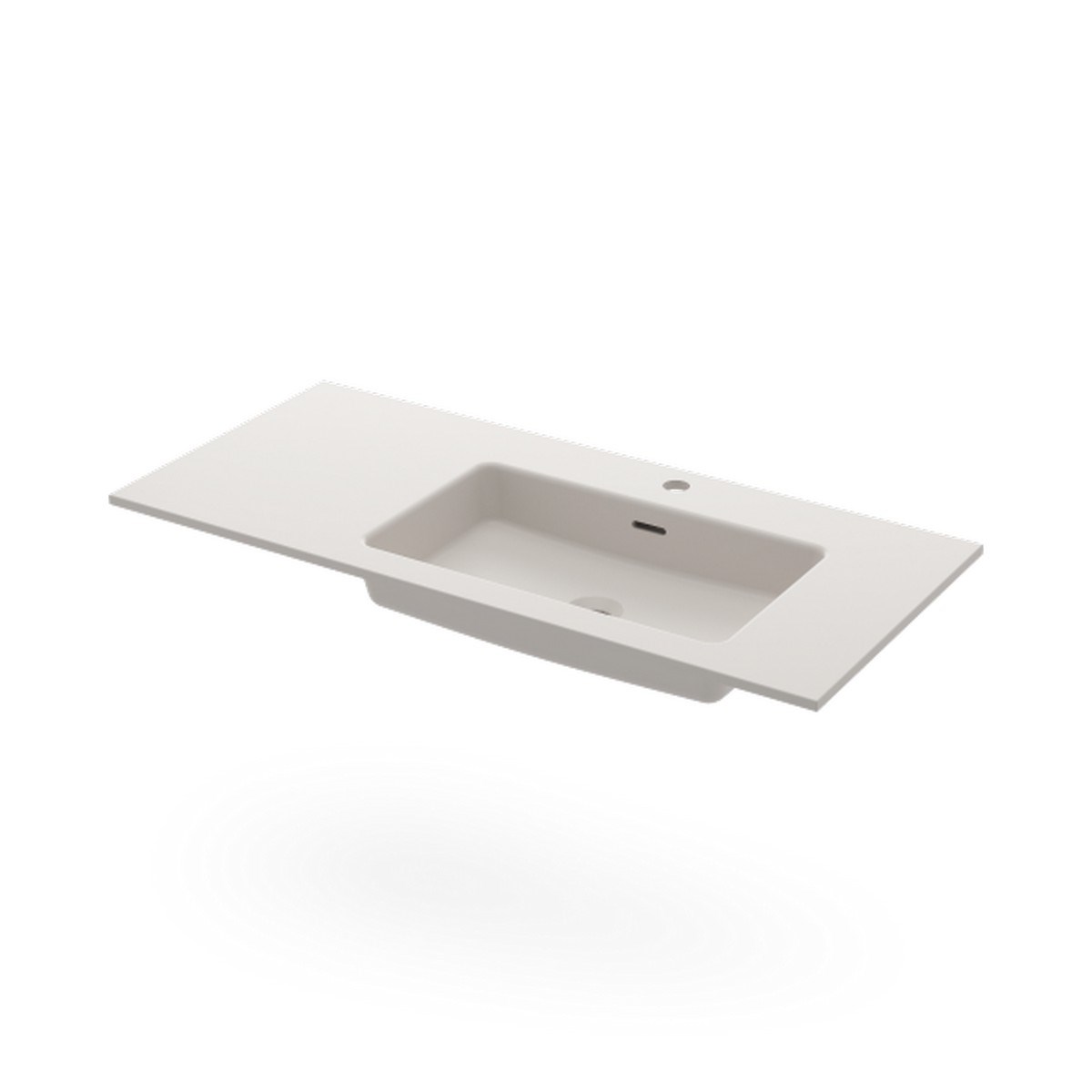 Handfat Ise 100x45cm, Höger, Matt, Vit