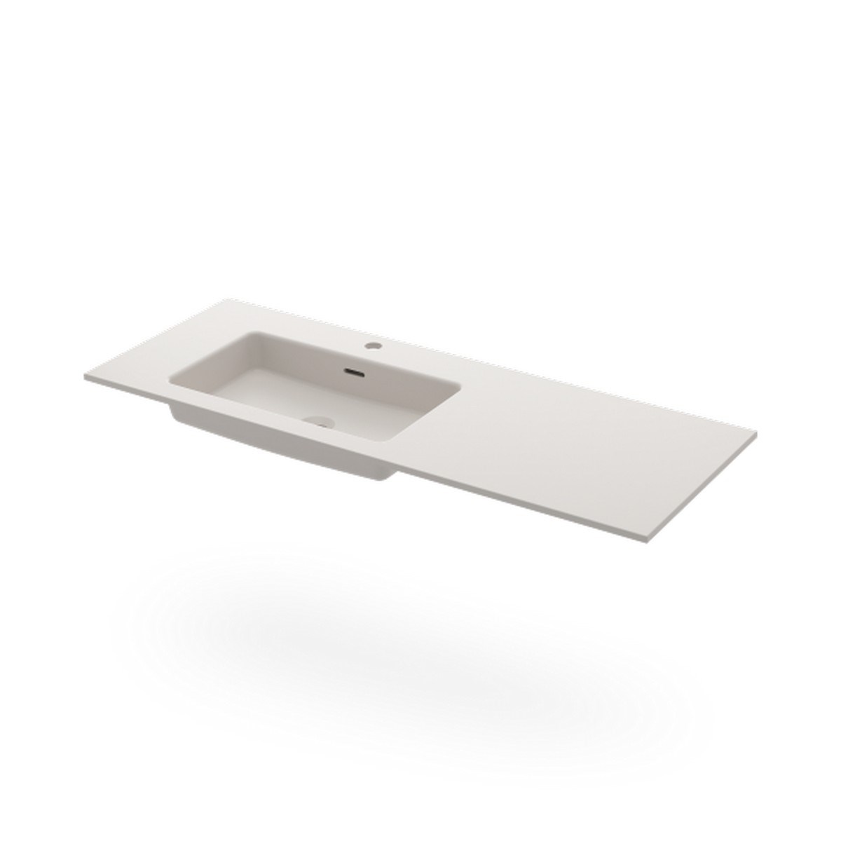 Handfat Ise 120x45cm, Vänster, Matt, Vit