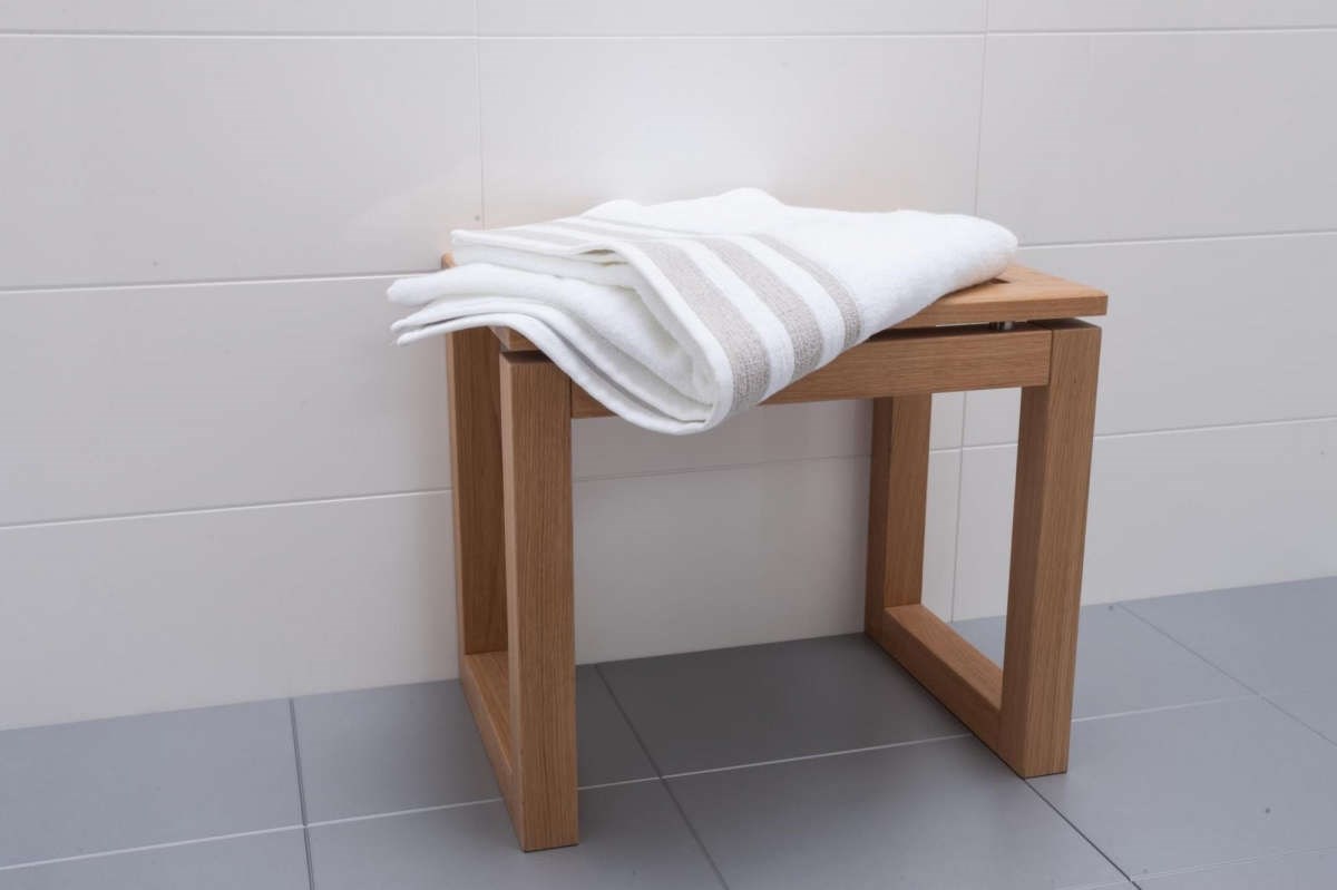 Badrumspall Ek, 48x43cm