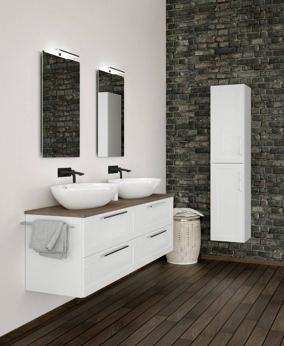 Högskåp Adagio 35cm, Matt, Vit