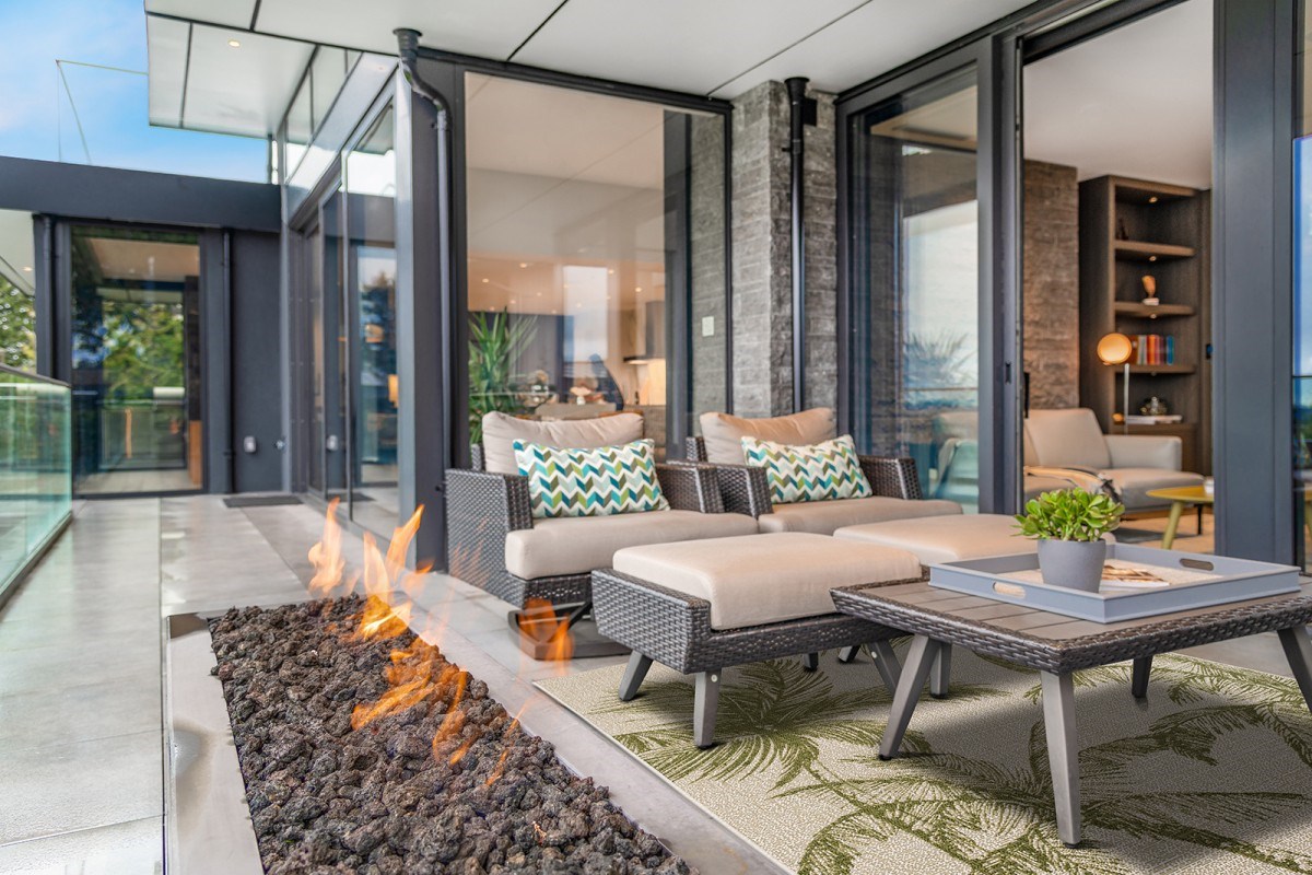 Vävd Matta Bahamas Palm Grön, 160x230cm