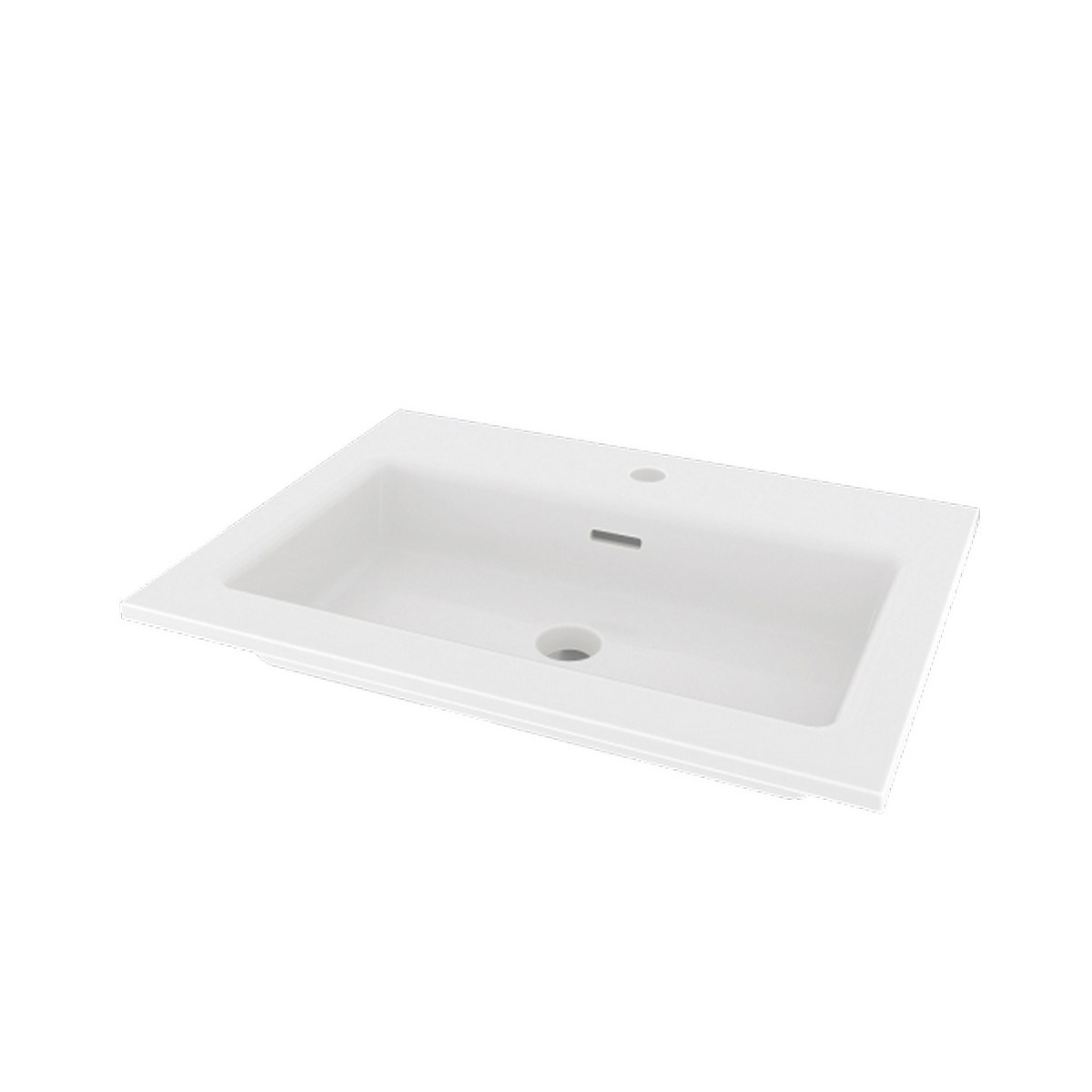 Handfat Floen 60x45cm, Matt, Vit