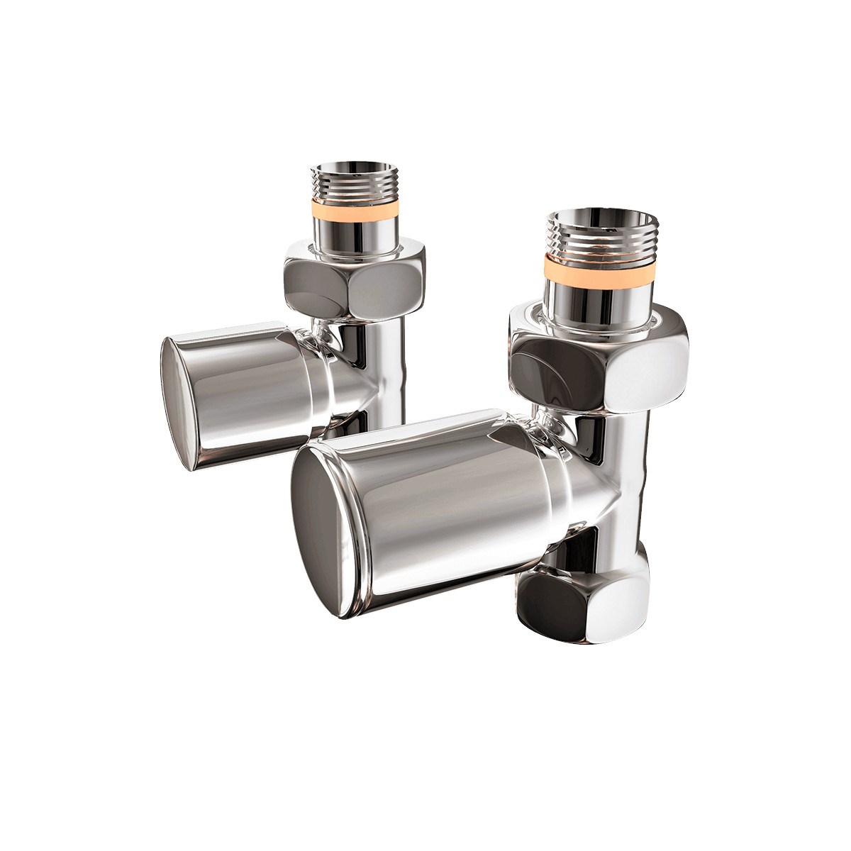 Ventilset Rak Blank, Krom