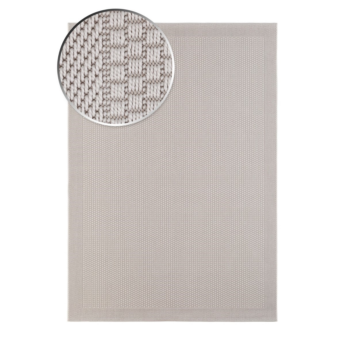 Vävd Matta Miami Vit, 133x190cm