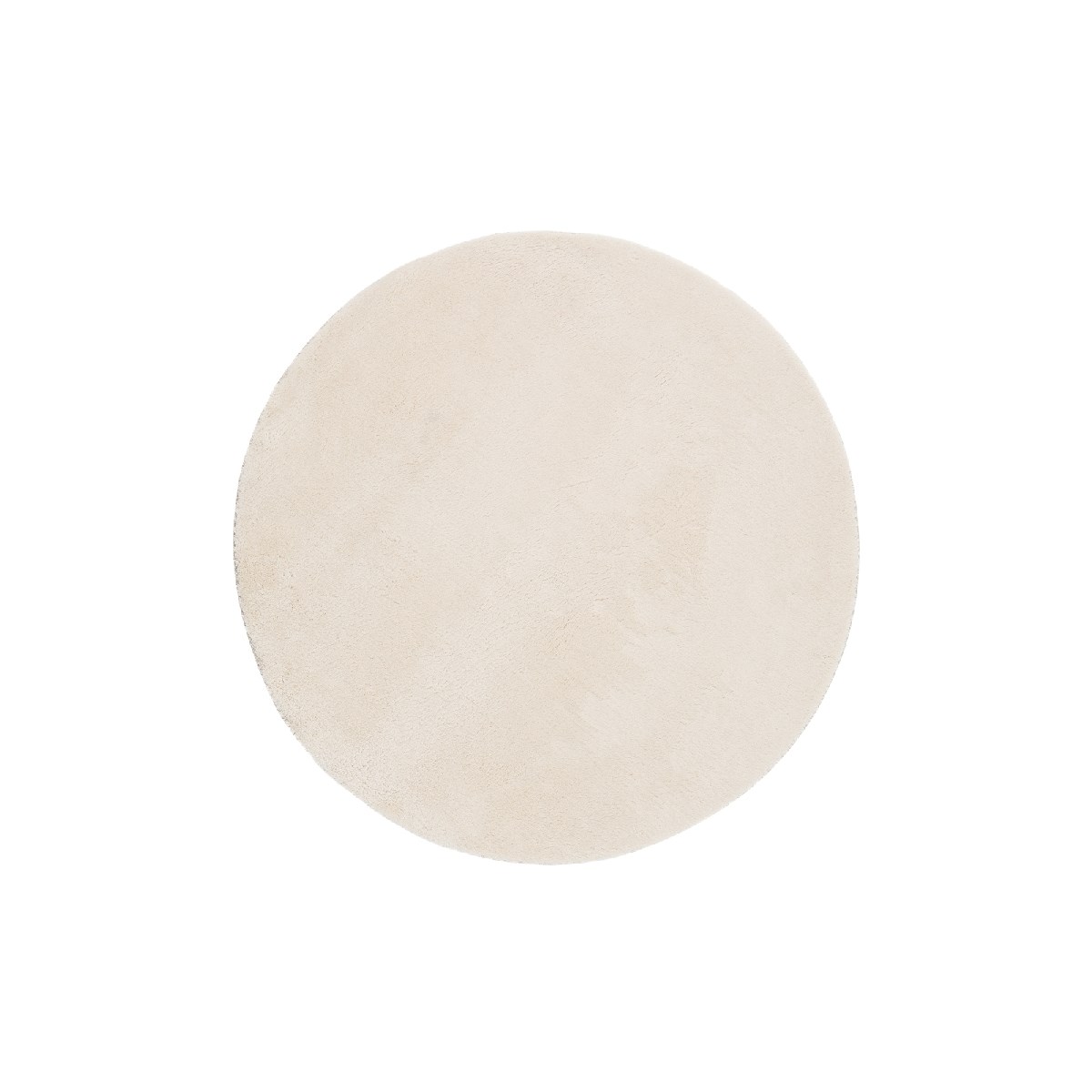 Ryamatta Soft Natur Rund Ljusbeige, 120cm