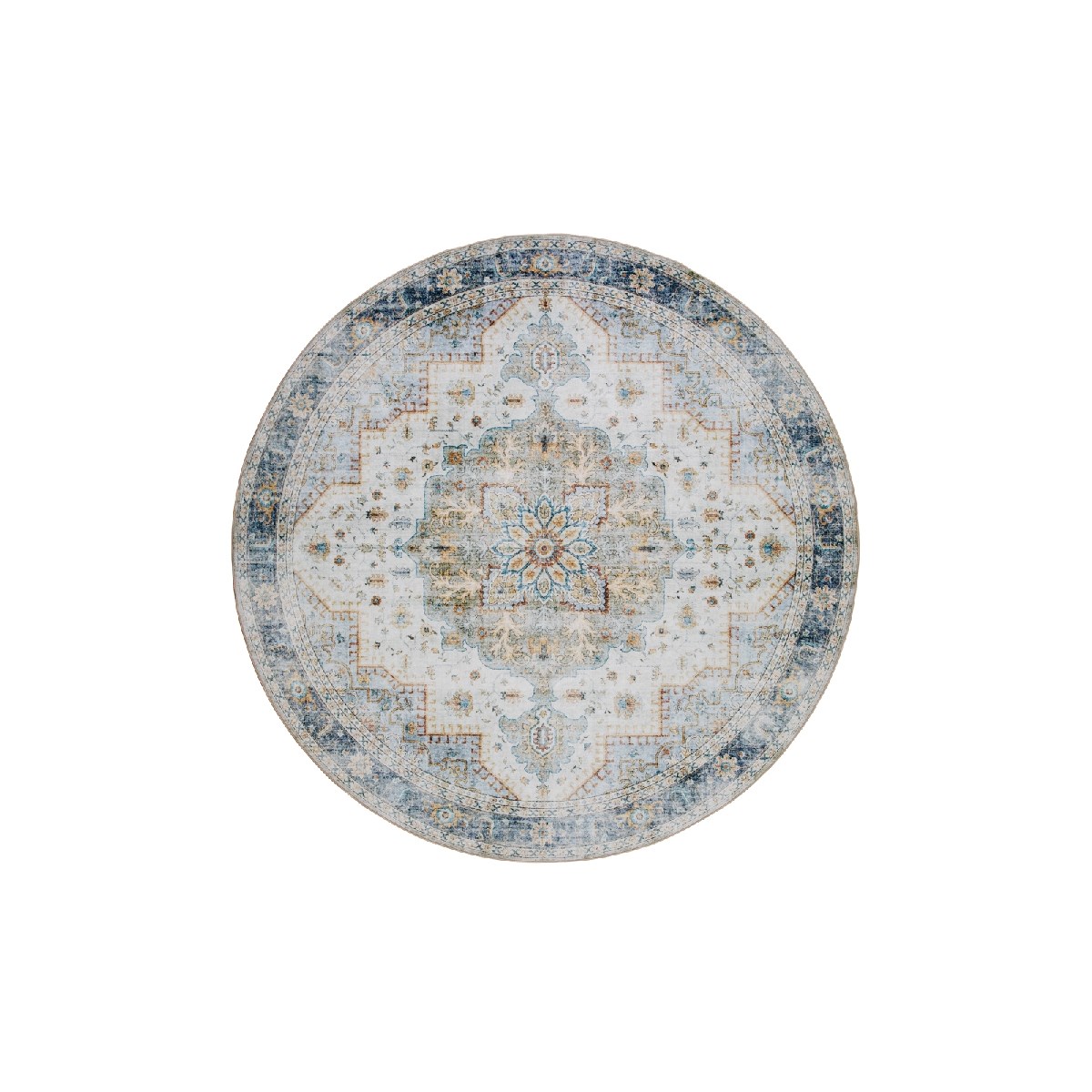 Wiltonmatta Tarfaya Kerman Creme Rund Ljusbeige, 200cm