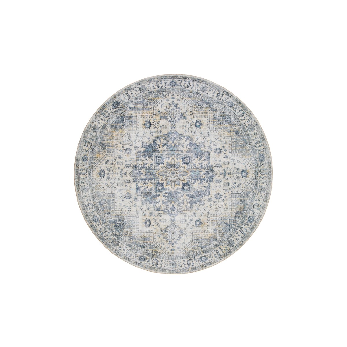 Wiltonmatta Tarfaya Kerman Natur Rund Beige, 200cm