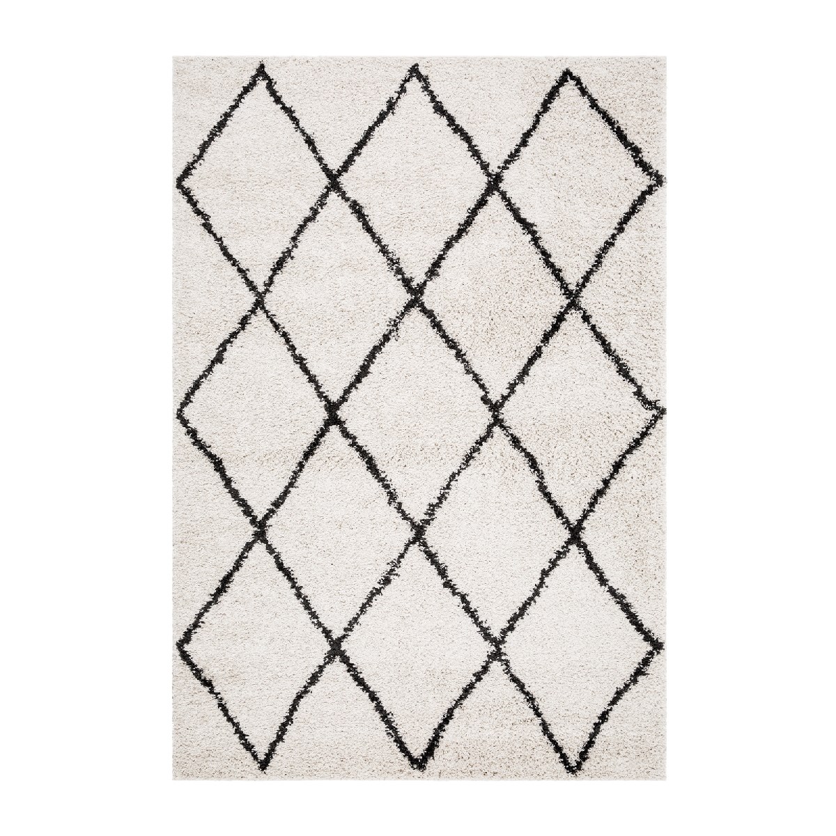 Ryamatta Portland Romb Vit, 200x140cm