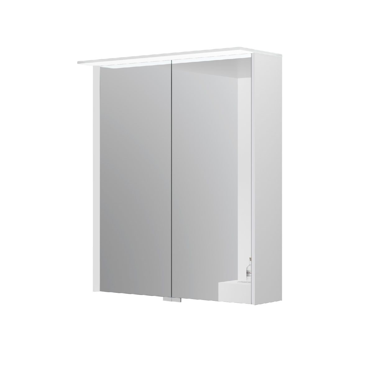 Spegelskåp Med Belysning Loft 60x70cm, Matt White