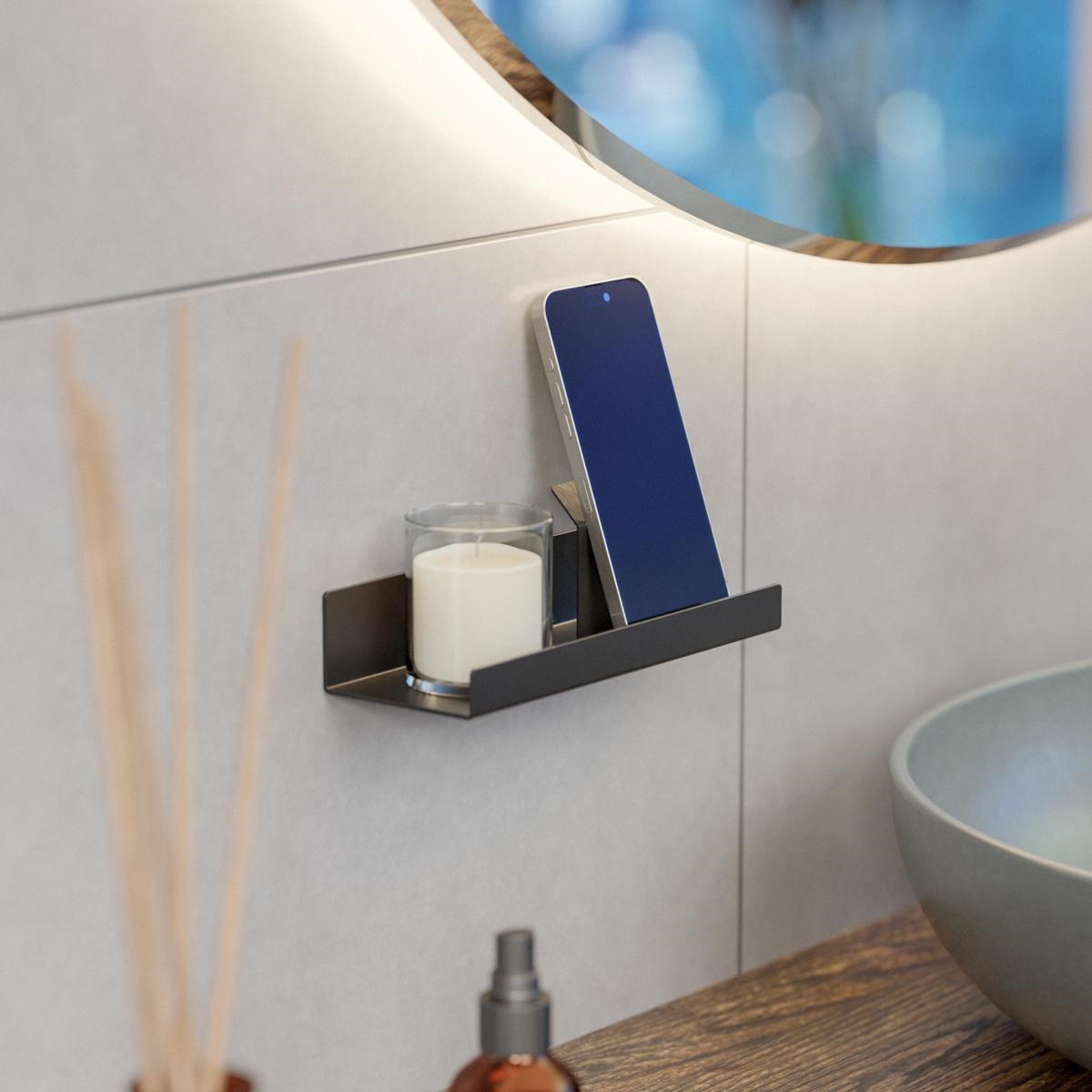 Duschhylla Antibes 100mm, Matt, Svart